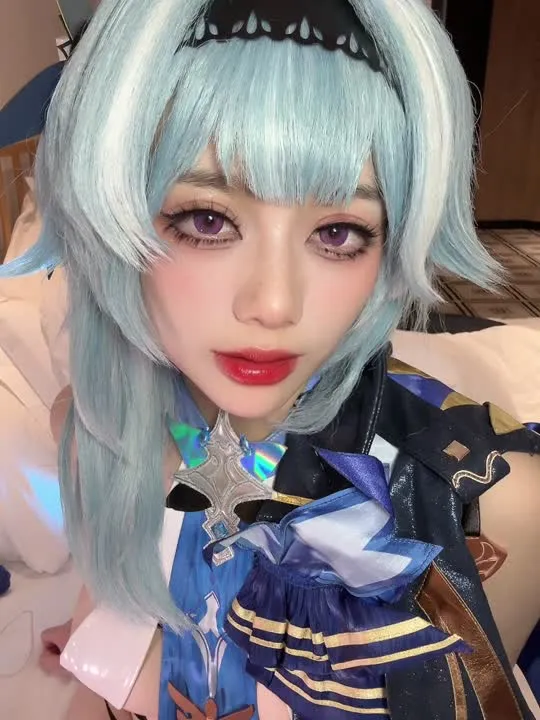 九言 cosplay album Jiuyans Eula Selfie Gravure - Video 32