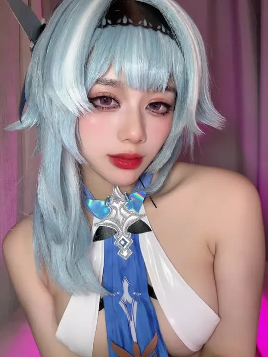 九言 cosplay album Jiuyans Eula Selfie Gravure - Video 33