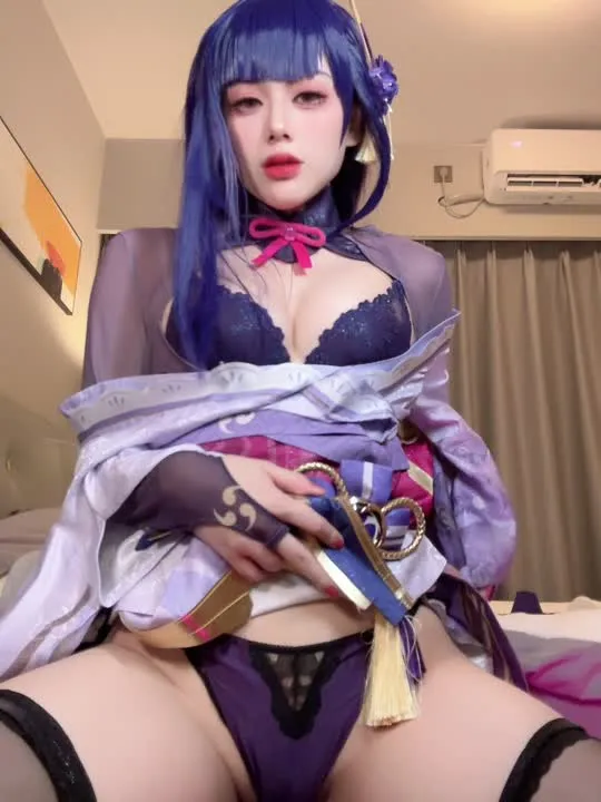 九言 cosplay album Jiuyan – Raiden Shogun - Video 34