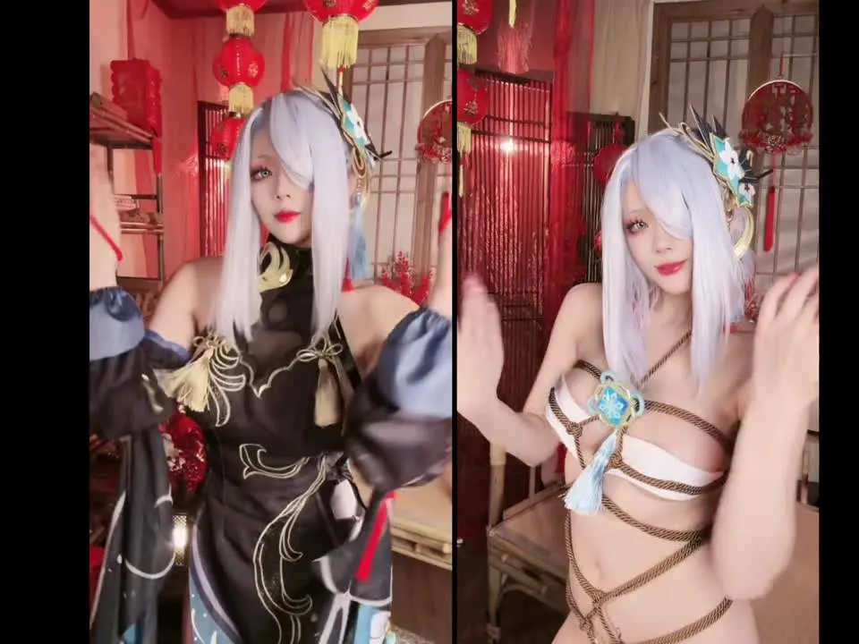 九言 cosplay album 九言：申鶴 海灯祭 - Video 44
