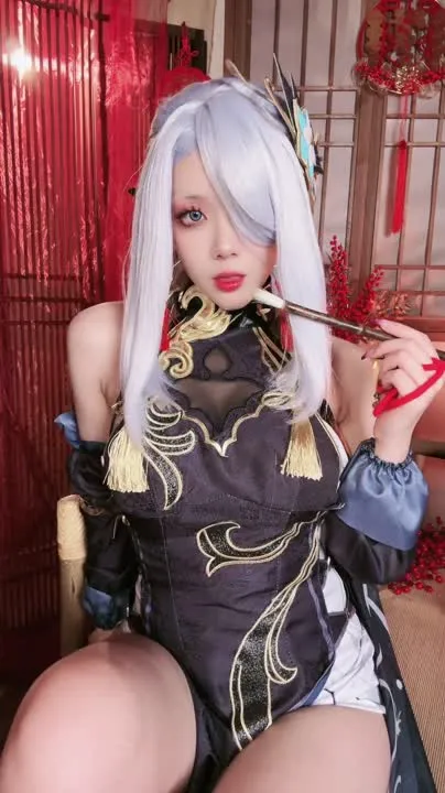 九言 cosplay album 九言：申鶴 海灯祭 - Video 46