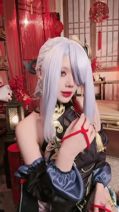 九言 cosplay album 九言：申鶴 海灯祭 - Video 47