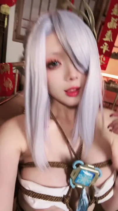 九言 cosplay album 九言：申鶴 海灯祭 - Video 54