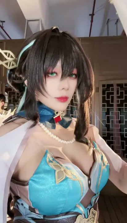 九言 cosplay album Jiuyan sebagai Ruan Mei - Kosplay Honkai: Star Rail - Video 59