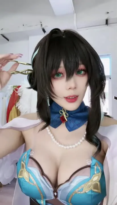 九言 cosplay album Jiuyan sebagai Ruan Mei - Kosplay Honkai: Star Rail - Video 61