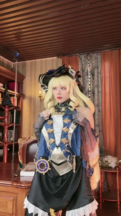 九言 cosplay album Jiuyan – Navia (Genshin Impact) - Video 55
