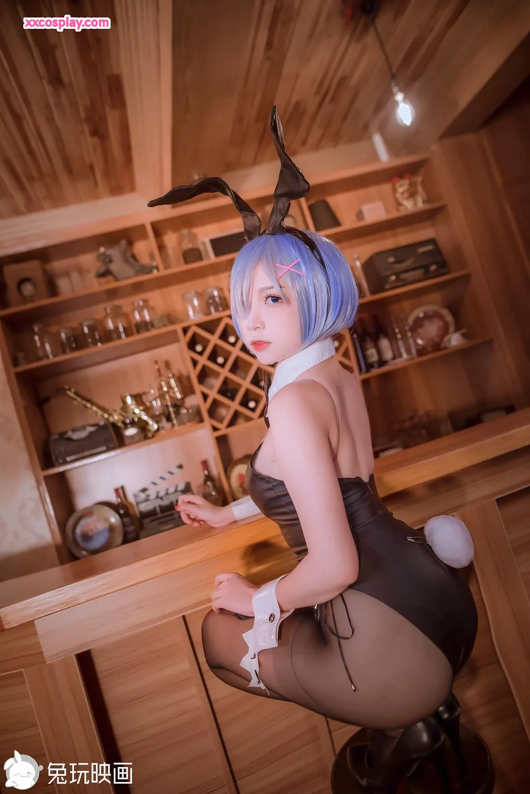 兔玩映画 Rem: White Dress & Bunny Girl