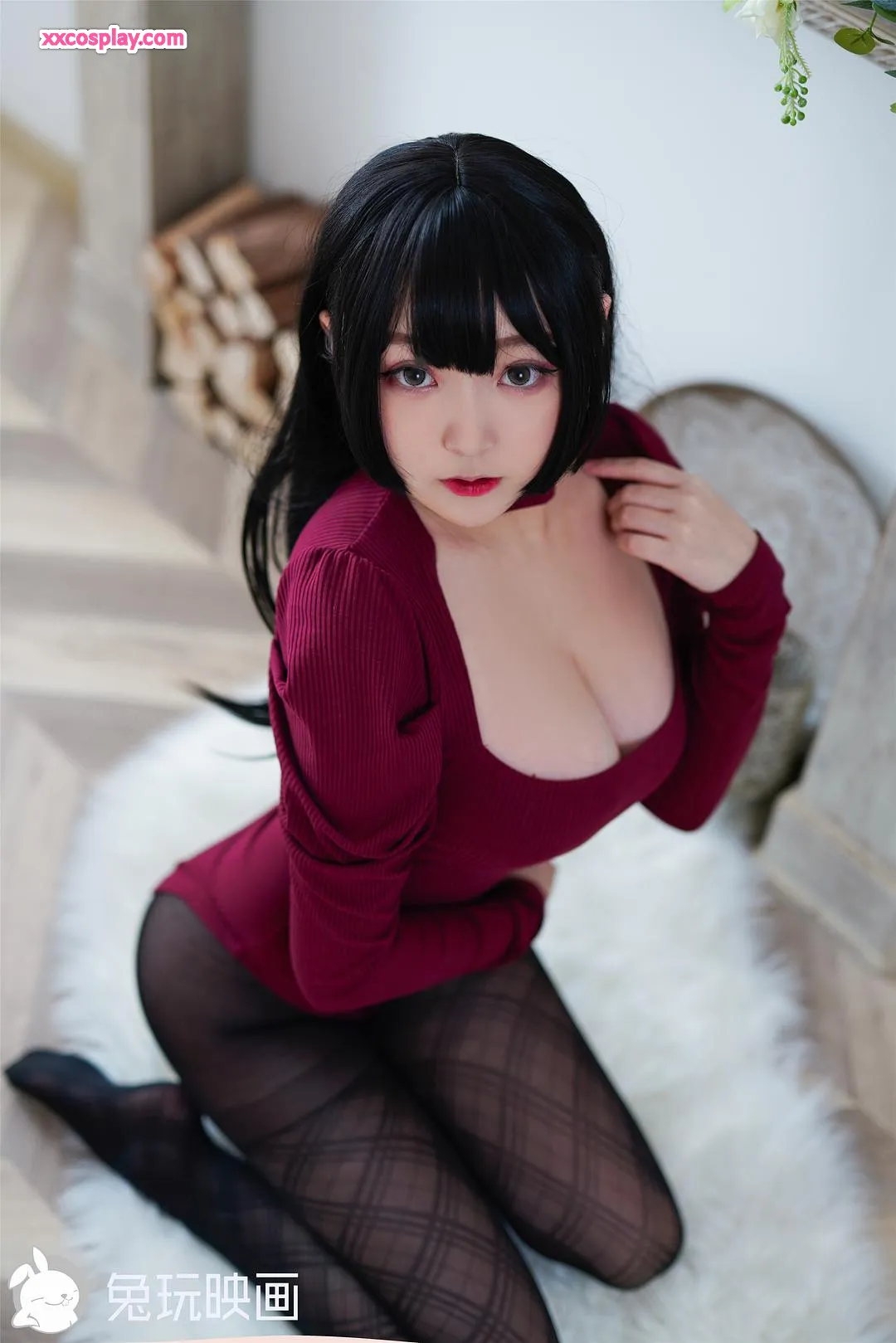 Tuwanyinghua - Red Bodysuit Sweater