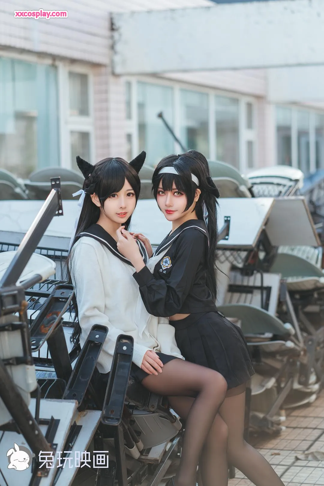 Tuwan Yinghua VOL.001: Atago & Takao Cosplay de Marinheira Sedutora
