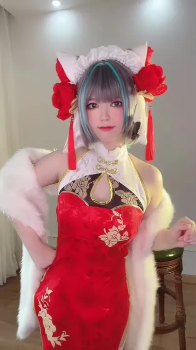半半子 cosplay album บันบันจื่อ: กี่เพ้าแมวเชสเชียร์ - Video 47