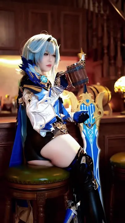 半半子 cosplay album 半半子 - エウルア (原神) - Video 78