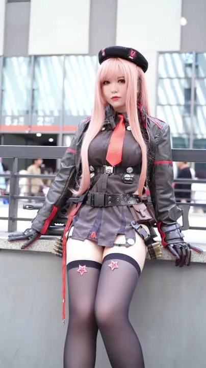 半半子 cosplay album 반반자 NIKKE 라피 코스프레 - Video 55
