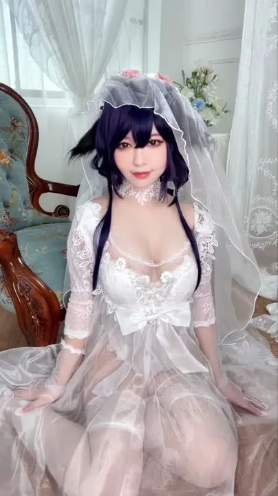 半半子 cosplay album Banbanzi - Braut-Cosplay - Video 53