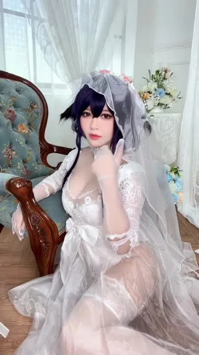 半半子 cosplay album Banbanzi - Braut-Cosplay - Video 55