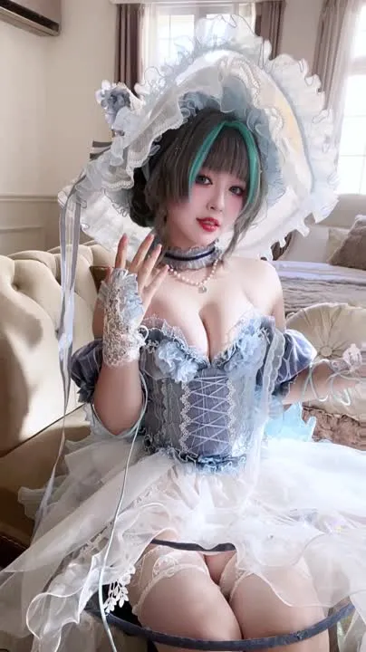 半半子 cosplay album Banbanzi - Gato Cheshire Lolita Gótica - Video 68