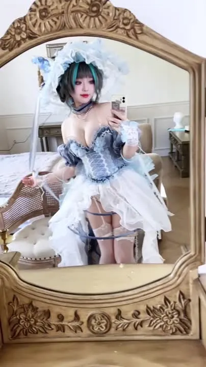 半半子 cosplay album Banbanzi - Gato Cheshire Lolita Gótica - Video 73