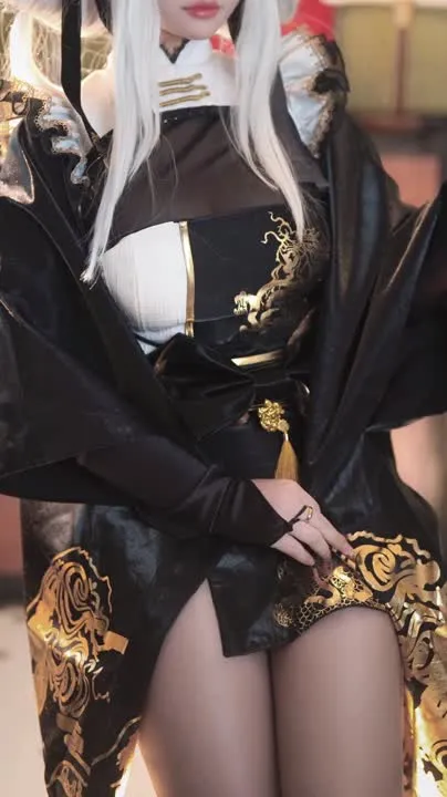 半半子 cosplay album Banbanzi en Blanc de Nikke - Video 65