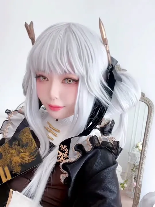 半半子 cosplay album Banbanzi en Blanc de Nikke - Video 67