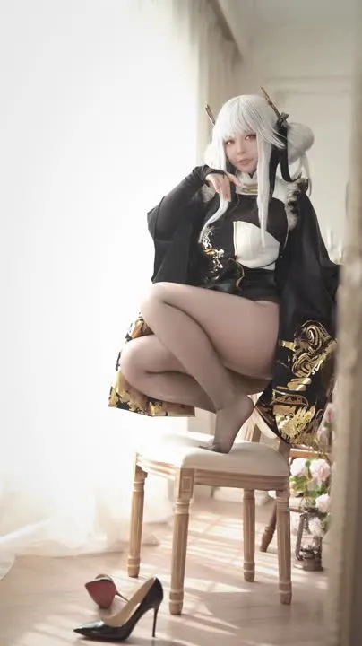 半半子 cosplay album Banbanzi en Blanc de Nikke - Video 69