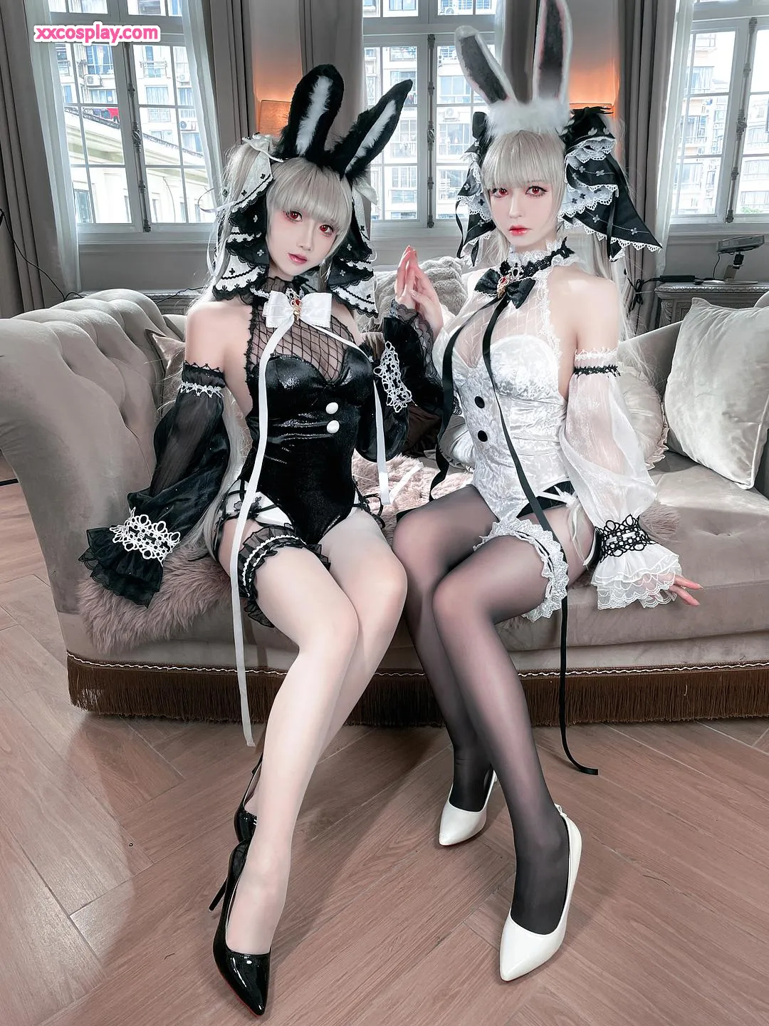 半半子 魅惑のレースバニーガール