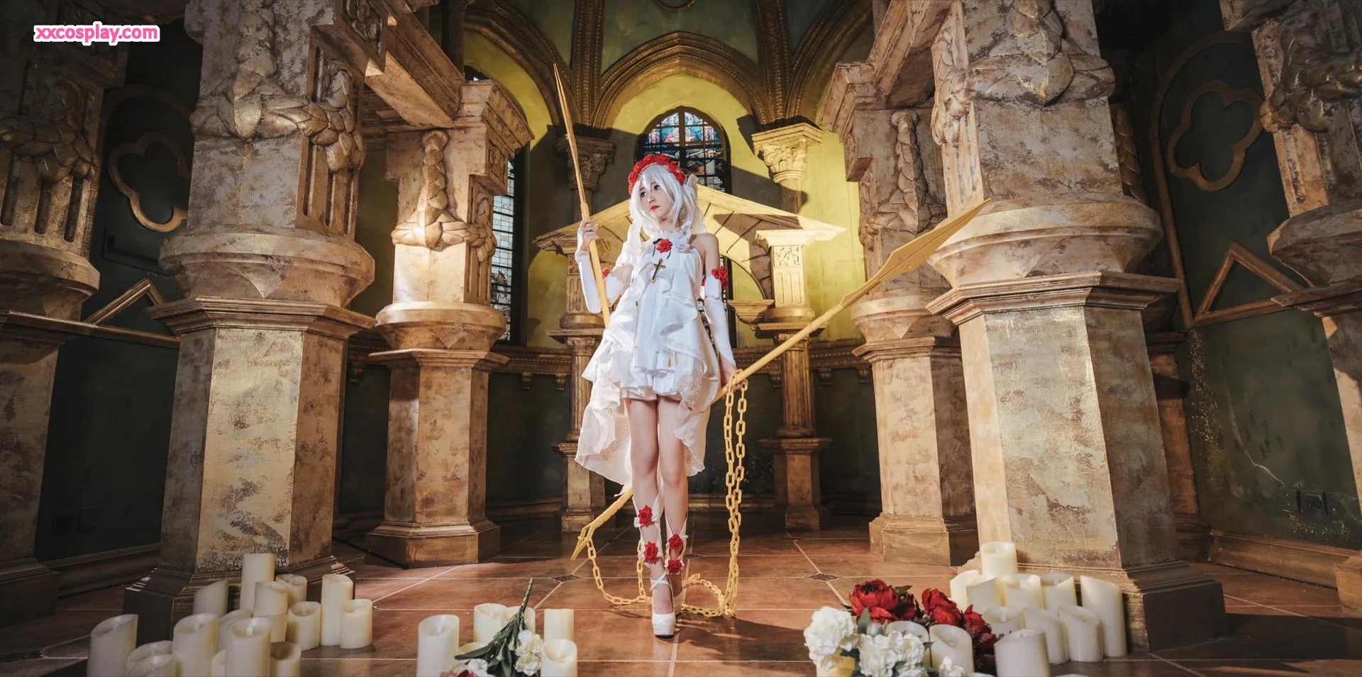 南桃Momoko：德丽莎花裳月纱 Cosplay 写真