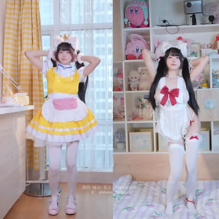 咬一口兔娘 cosplay album Phiên Bản Giới Hạn Sinh Nhật Yiko Wet Rabbit: Bánh Kem Hương Thỏ - Video 115