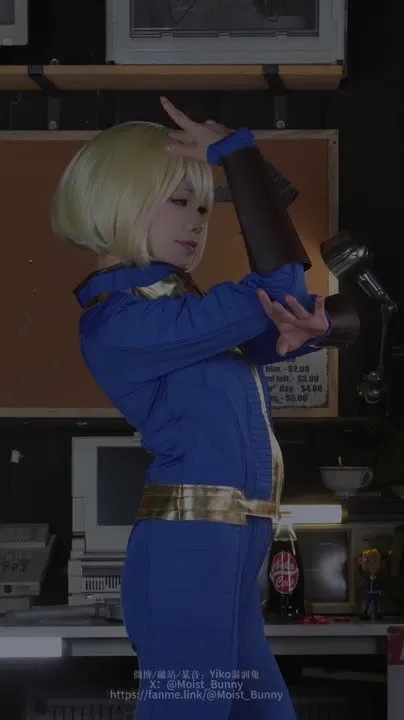 咬一口兔娘 cosplay album Yikoウェットラビット：Fallout - 灰燼余生 - Video 76