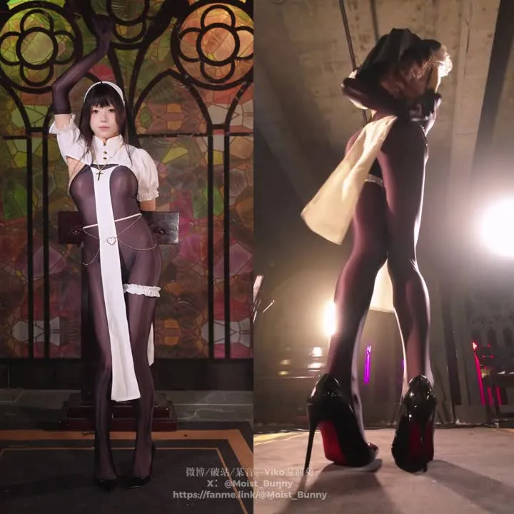 咬一口兔娘 cosplay album Yiko Wet Rabbit: Evangelistin-Heilige Abracadabra - Arrogante Hüfttanz - Video 74