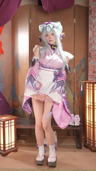 咬一口兔娘 cosplay album Yiko Basang Rabbit - Lumutang Unan Umaga: Pangarap ng Mizuki - Video 135