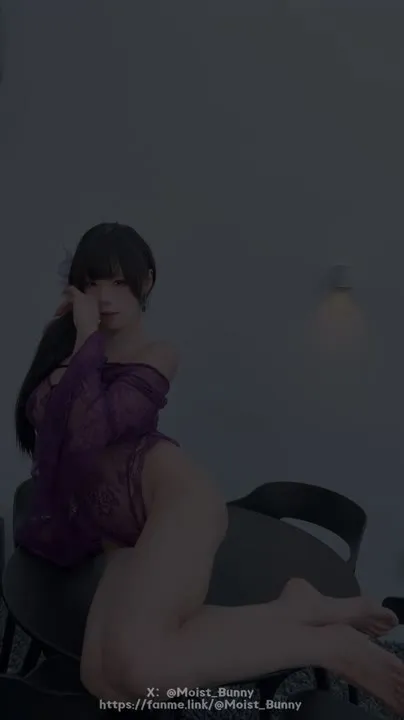 咬一口兔娘 cosplay album 咬一口兔娘：紫色韵味 - Video 42