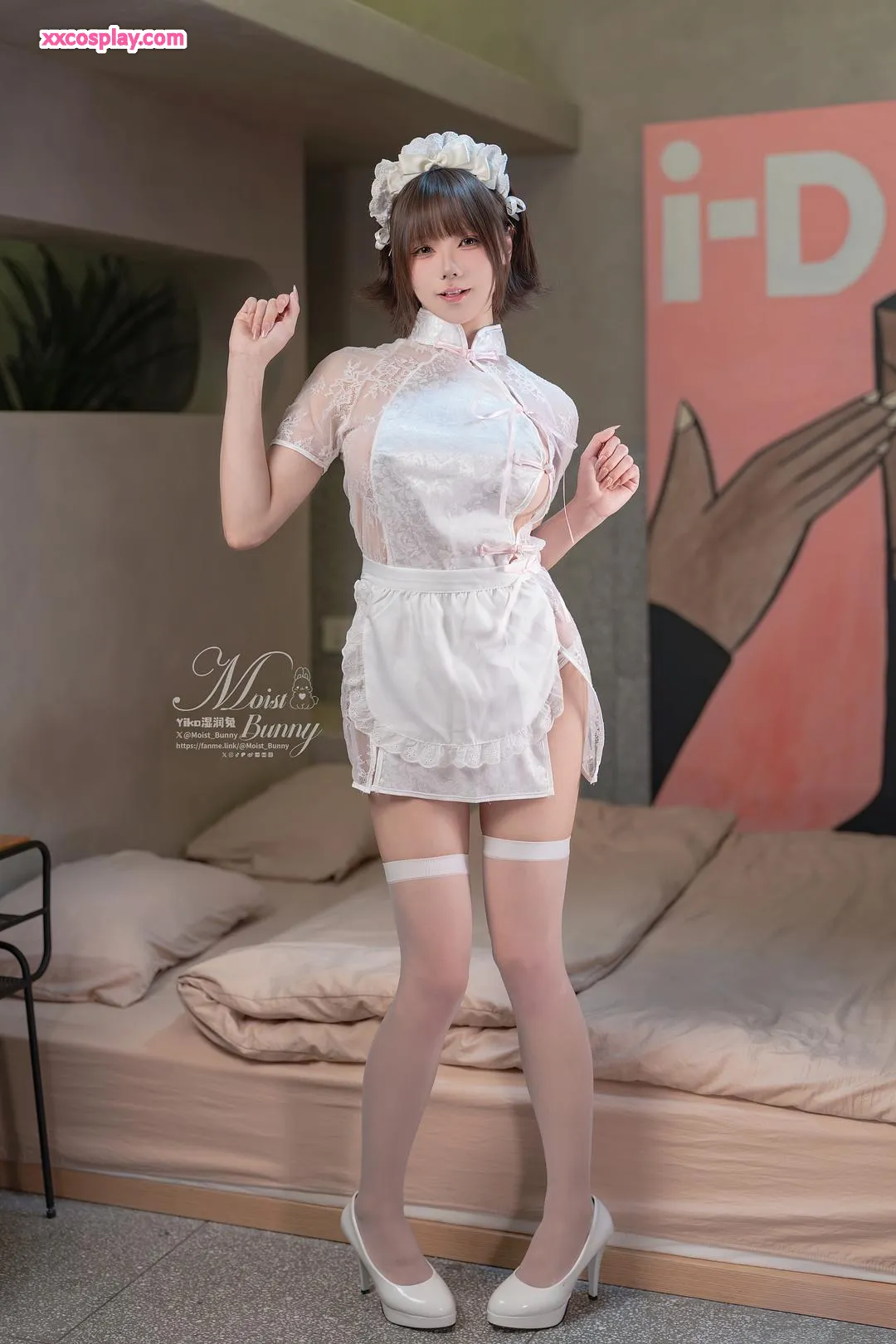 Yiko กระต่ายเปียก - แม่บ้านบนเตียง