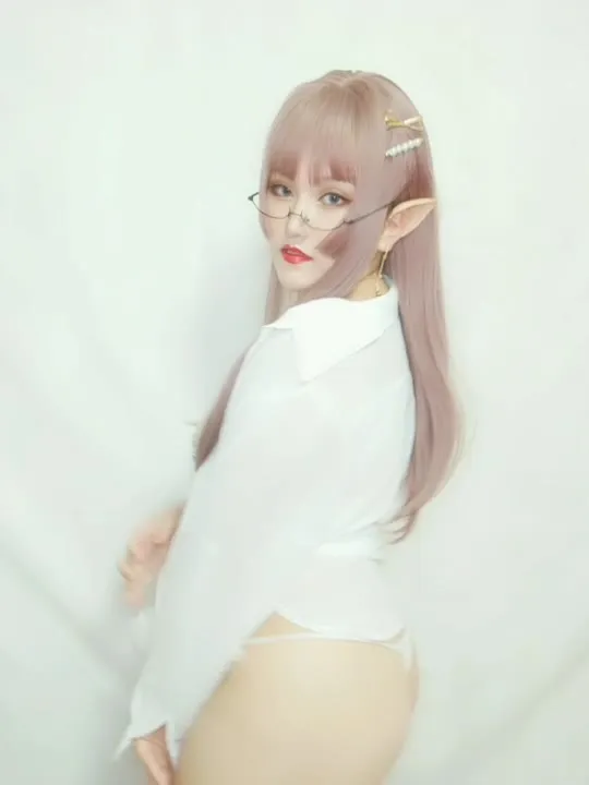 夏鸽鸽不想起床 cosplay album Elf Tatoo Rhinestone Berkilau Xia Gege - Video 43