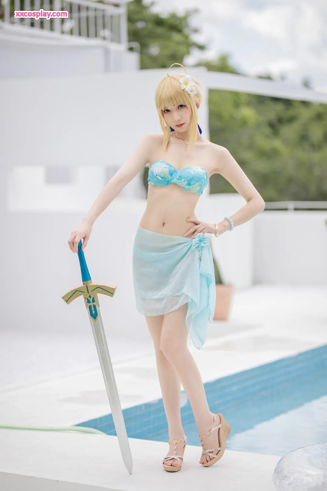 Feng Jiang Jiang V: Saber Swimsuit Gravure