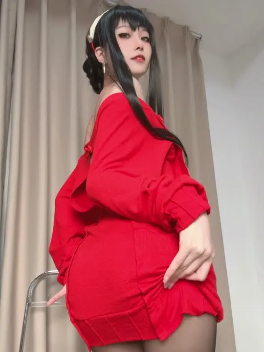 布丁大法 cosplay album 부딩 다파: 아내의 블랙 스타킹 발 - Video 14