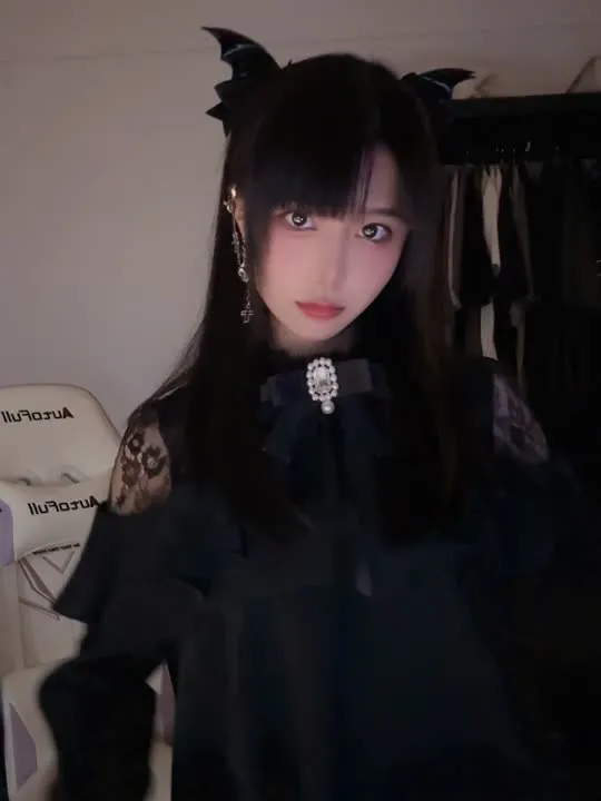 布丁大法 cosplay album Buding Dafa - Sheer Black Lingerie - Video 39