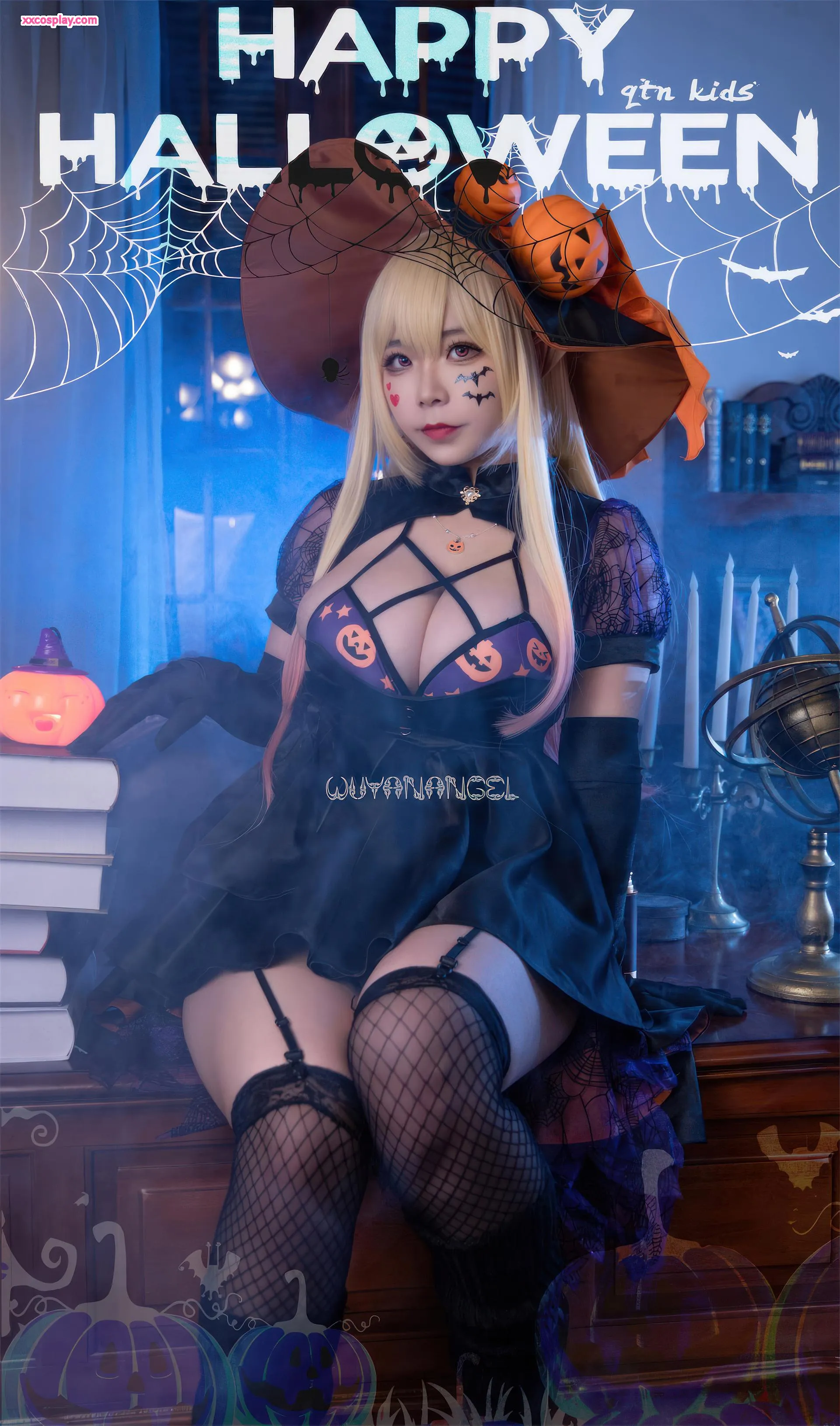 Marin Kitagawa Halloween Witch Cosplay oleh 无颜小天使wy