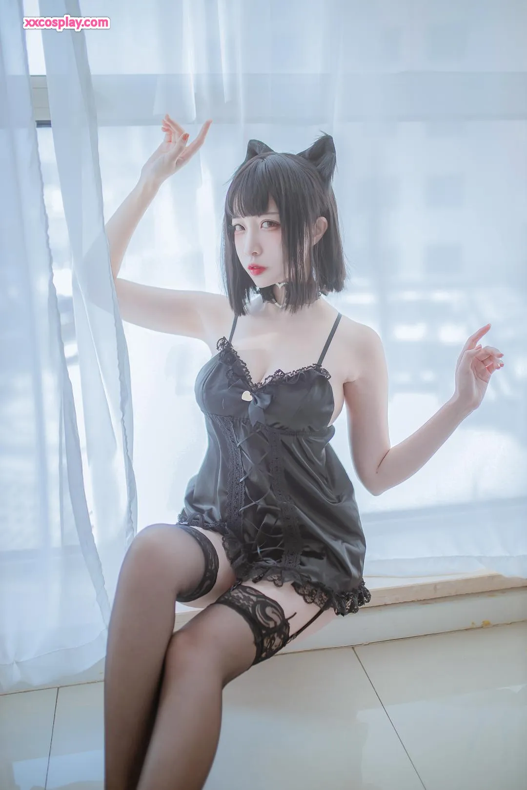 Hina Jiao Duo Orelhas de Gato Lingerie