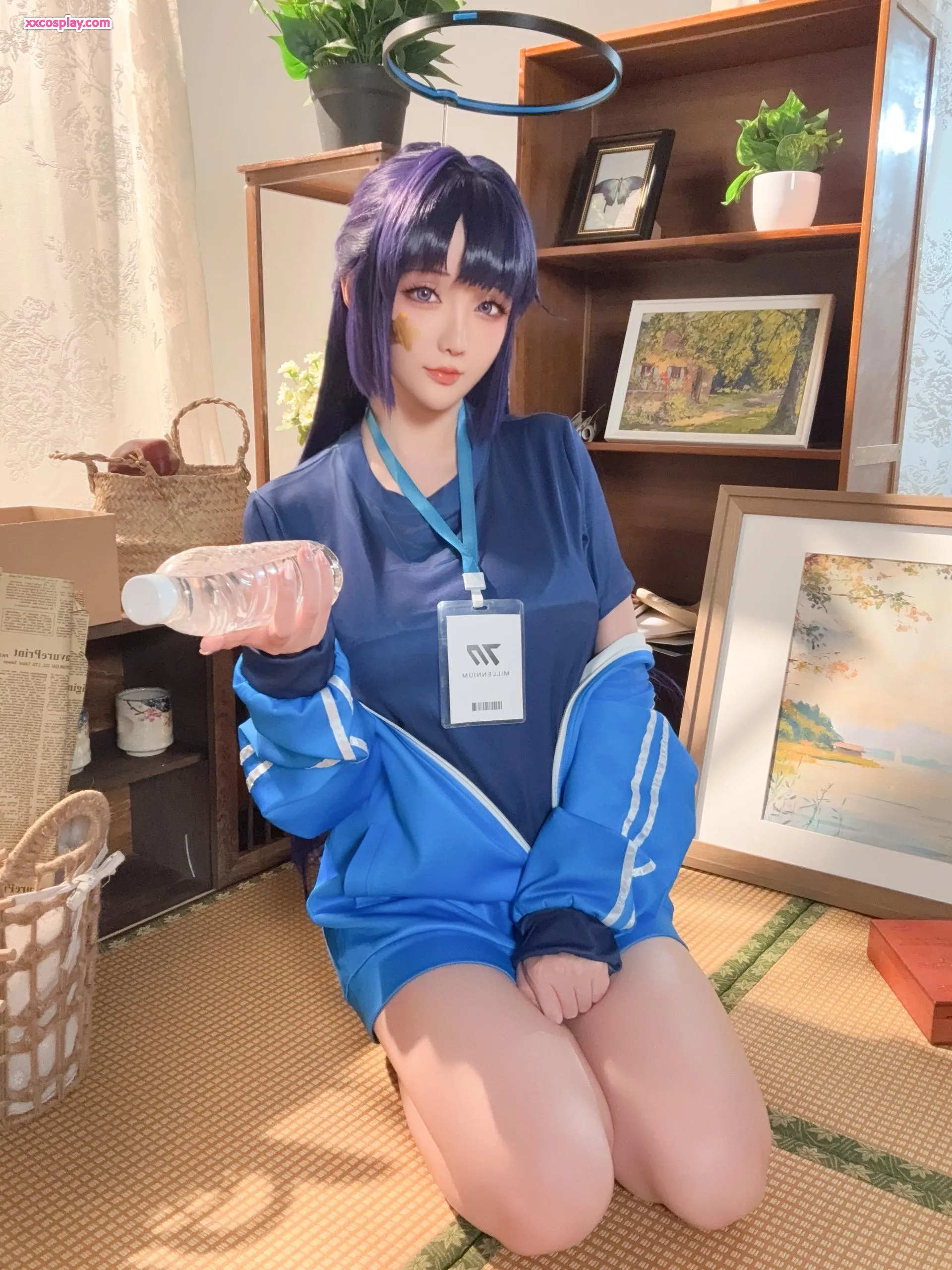 星之ちち ブルーアーカイブ 早瀬優香 紺色体操服 (コスプレ)