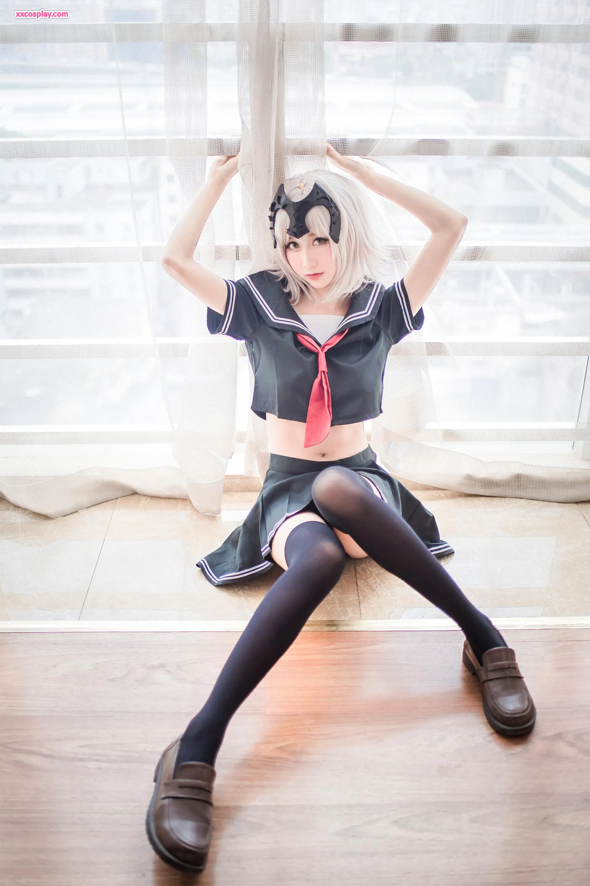 Mumianmian OwO as Jeanne Alter in Black Sailor Uniform