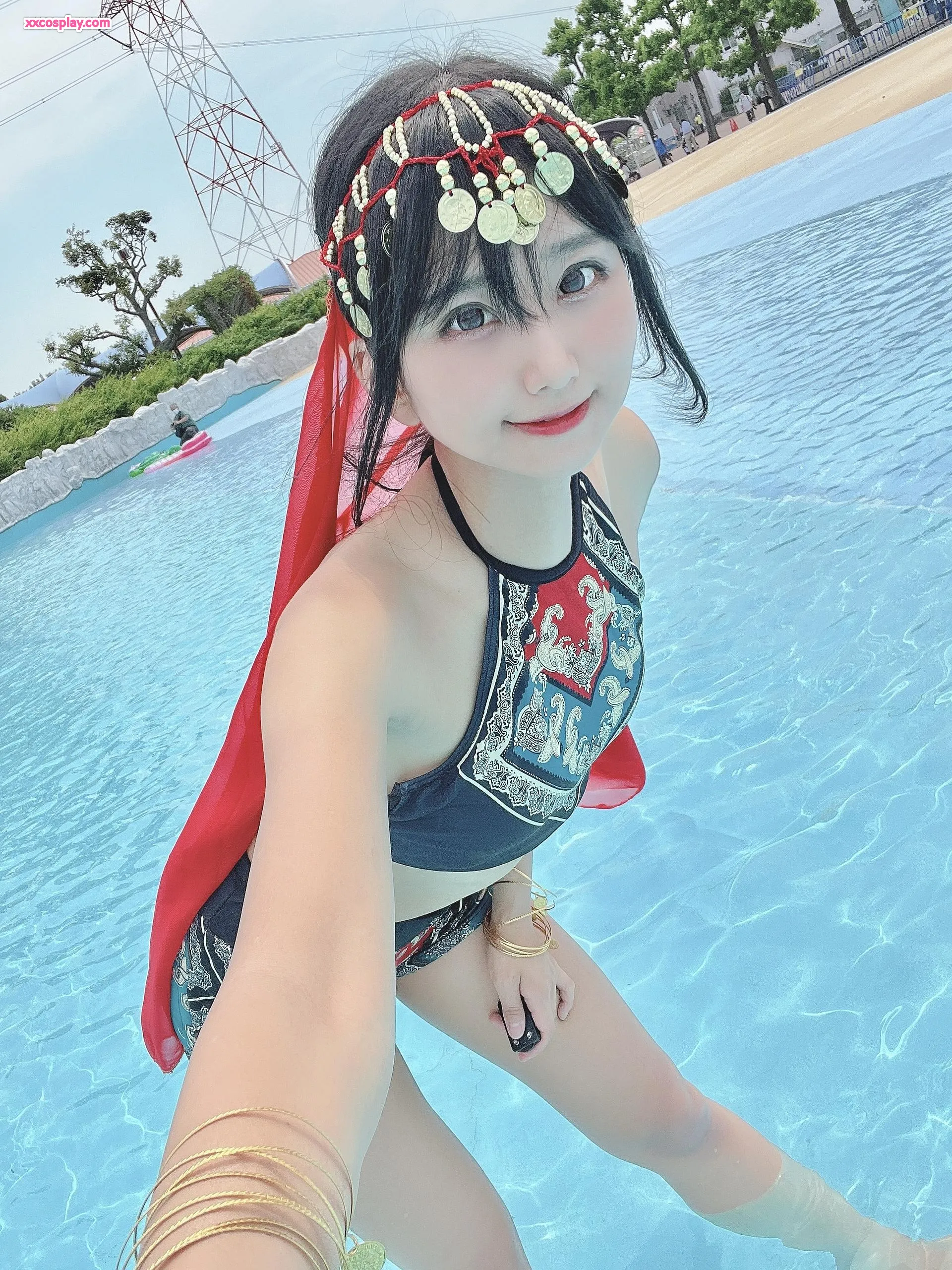 Yanagimaru en Maillot de Bain Arabe