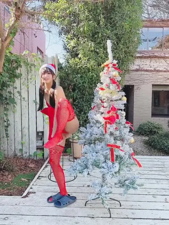 柳丸 cosplay album La lingerie Santa Noël séduisante de Yanagimaru - Video 31