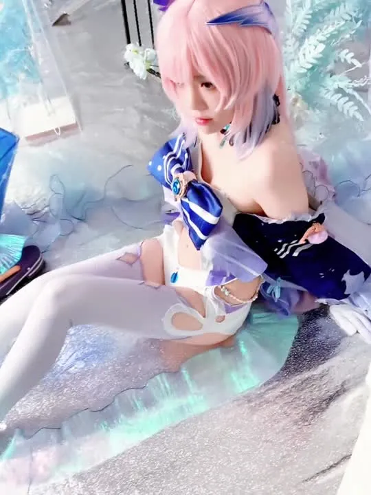 桜桃喵 cosplay album 桜桃喵の珊瑚宮心海コスプレ - Video 31