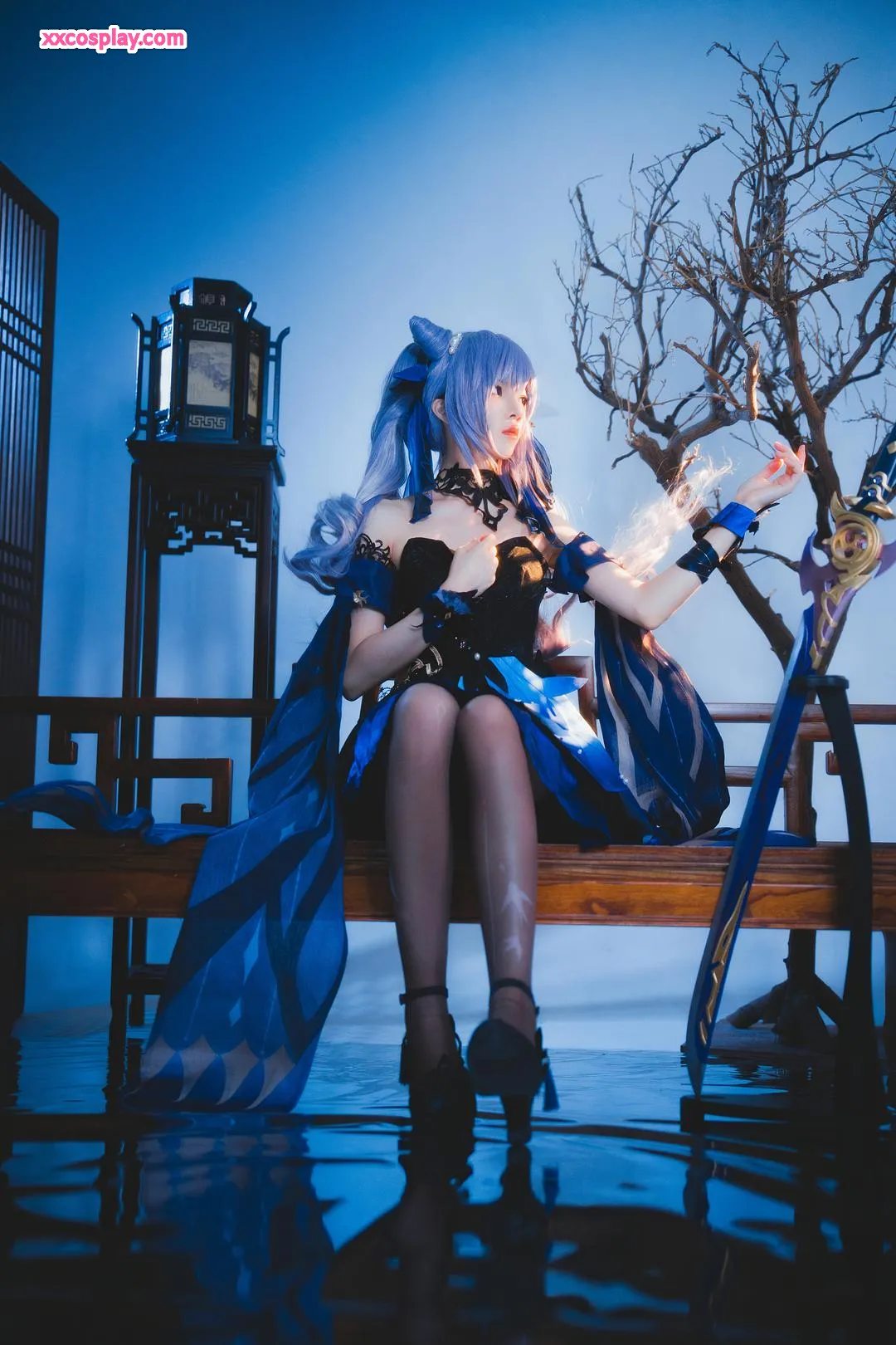 Sakuratomiao as Keqing - Genshin Impact Cosplay