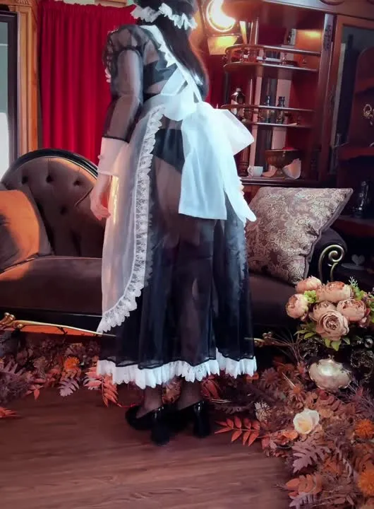 桜桃喵 cosplay album 사쿠라묘: 투명 메이드 - Video 48