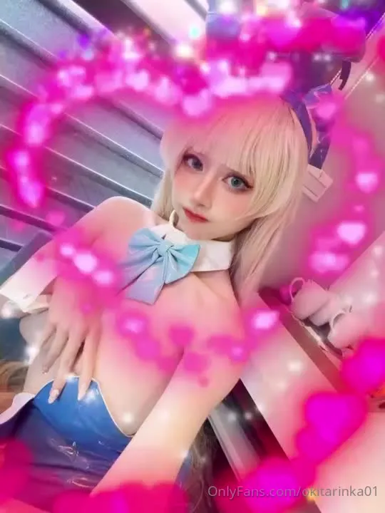 沖田凛花rinka cosplay album Okita Rinka Blue Bunny Girl - Video 30