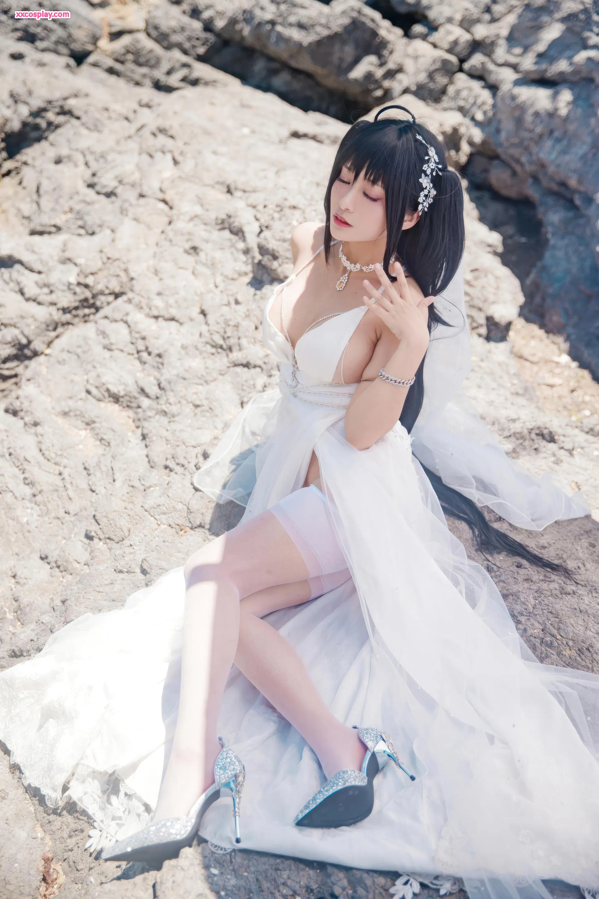 LoLiSAMA Taihou Pengantin Sumpah Cosplay Azur Lane