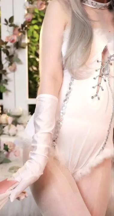 疯猫ss cosplay album FengMaoSS: Reines Weißes Flauschiges Hasenmädchen - Video 41