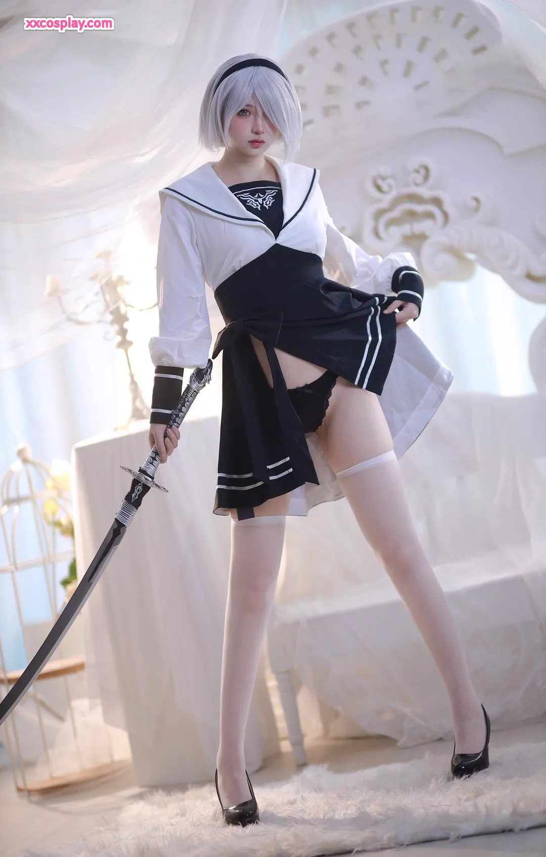疯猫ss 化身 2B - 尼尔：机械纪元 Cosplay