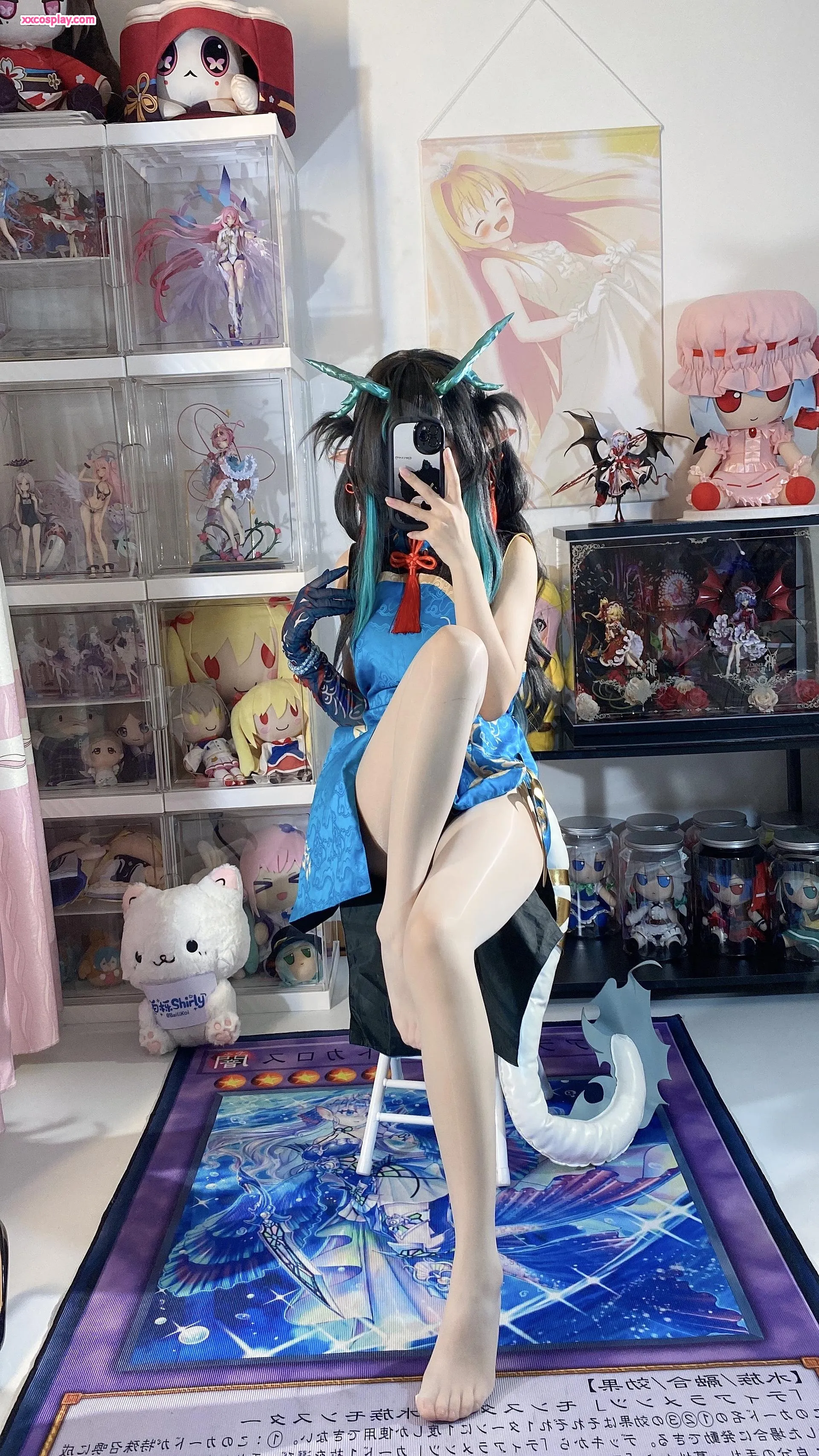 白栎 Shirly 的诱惑旗袍 Cosplay