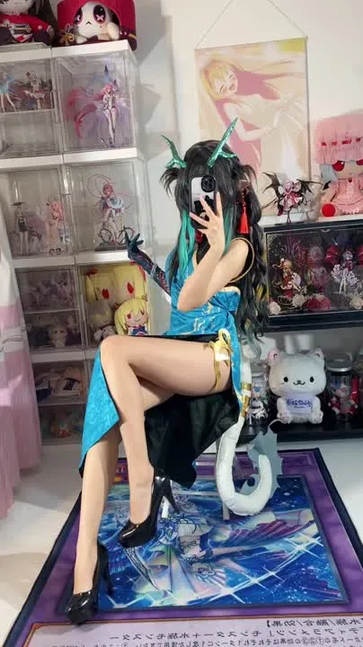 白栎Shirly cosplay album 白栎 Shirly 的诱惑旗袍 Cosplay - Video 69